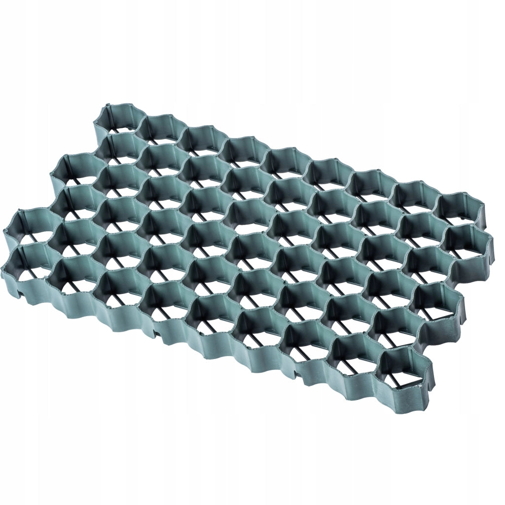 Griglia di protezione per prato KADAX Geogrid 60x40x4 cm 24 pezzi Giardino 590 Ton/M2