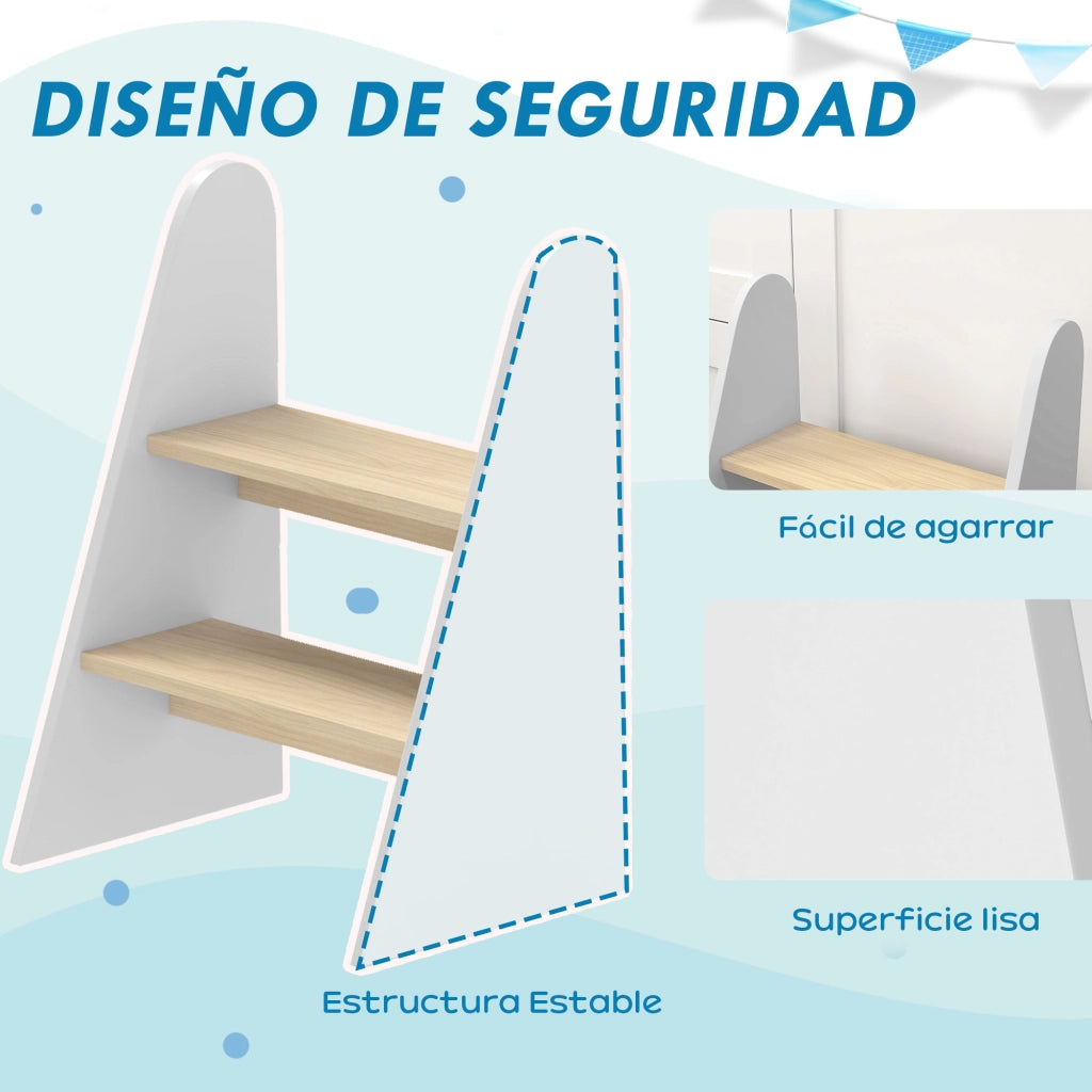 Scala a 2 Gradini per Bambini ¨C zephmum ¨C Bianco