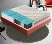 Materasso Matrimoniale 160x190 900 Molle insacchettate e memory foam 9 Zone differenziate Altezza 22 cm