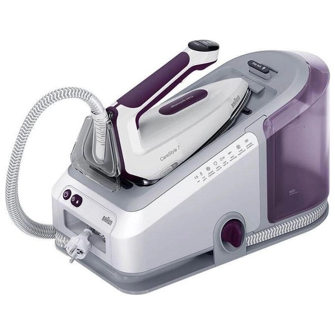Braun IS7266VI CareStyle 7 Ferro da Stiro con Caldaia 2700 W 7,5 bar 2 L Piastra EloxalPlus FreeGlide 3D colore Viola