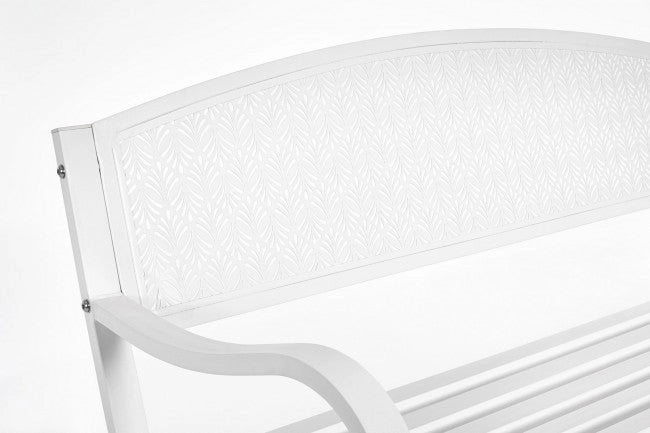 Panca 2 Posti 123x55x84h cm Lizette Bianco