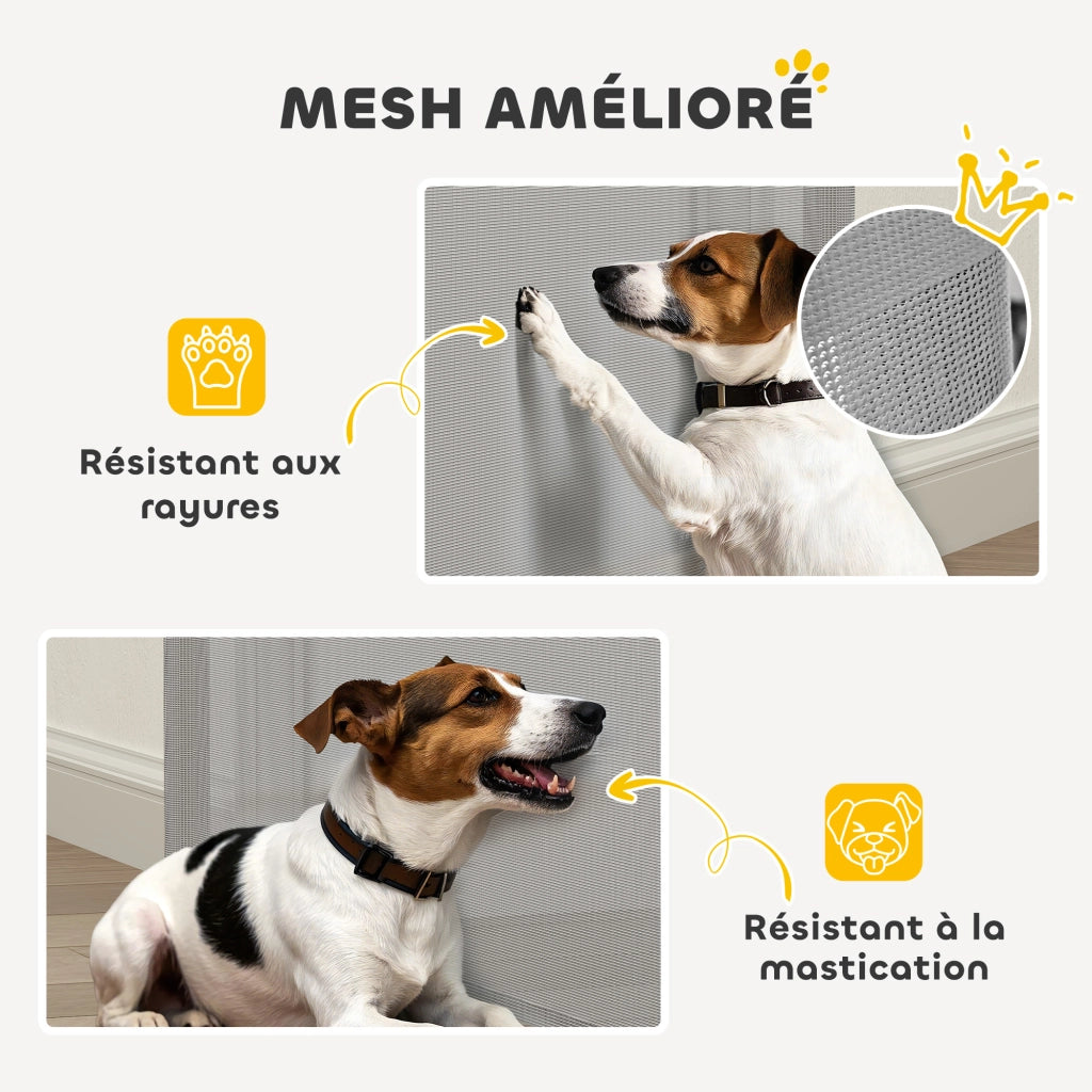 Barriera Retrattile per Cani ¨C Zephmum ¨C Grigio 149 cm