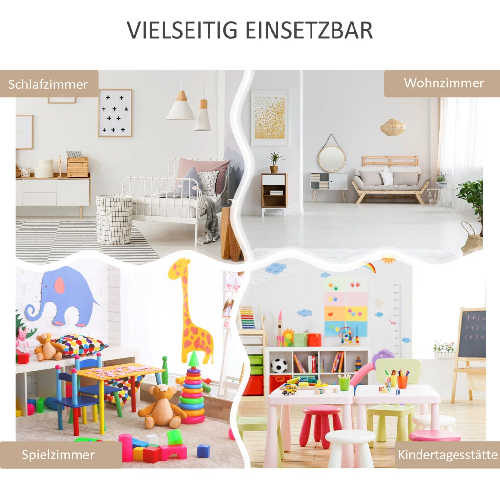 Libreria per bambini con cassetti e scomparti ¨C Minimal ¨C 60x30x90 cm, bianco