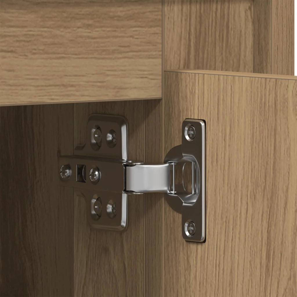 Credenza | Madia | Buffet da pranzo | Armadio da pranzo Rovere artigianale 80 x 40 x 75 cm Legno multistrato