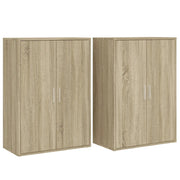 Credenze 2 pz | Madia | Buffet da pranzo | Armadio da pranzo Rovere Sonoma 60x31x84 cm in Legno Multistrato