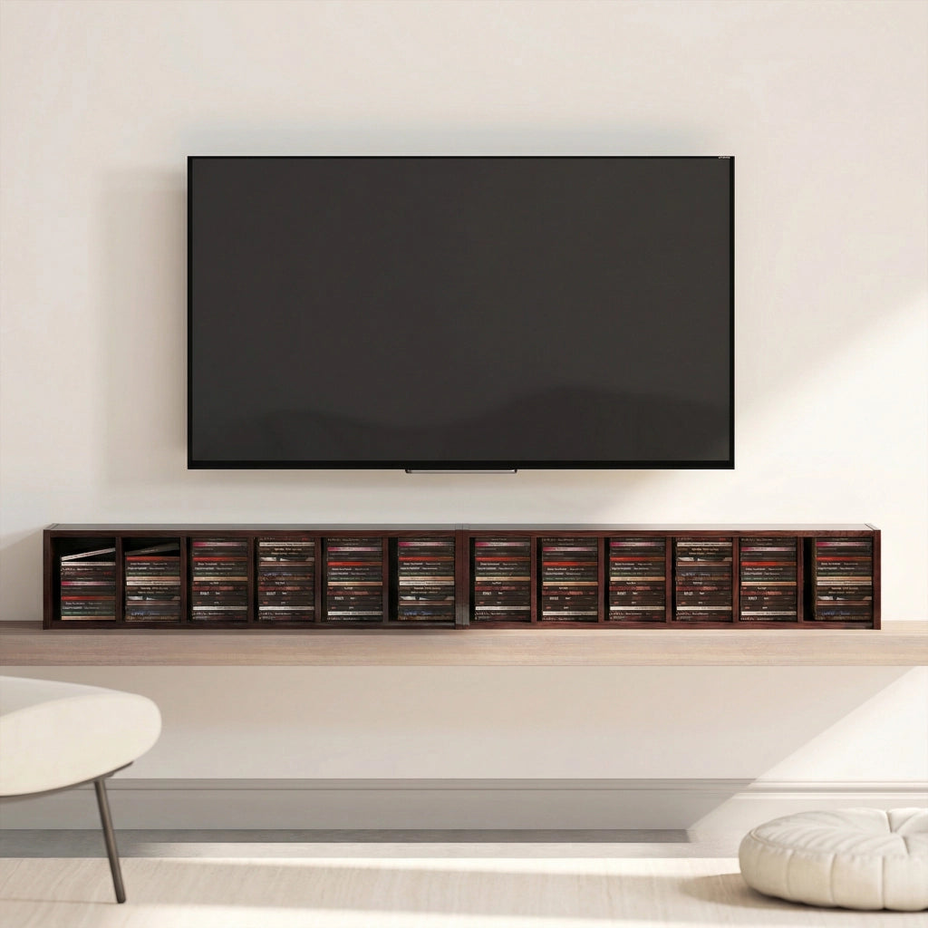 Armadio a colonne per CD e DVD ¨C Minimal ¨C marrone 21x22,5x88,5 cm