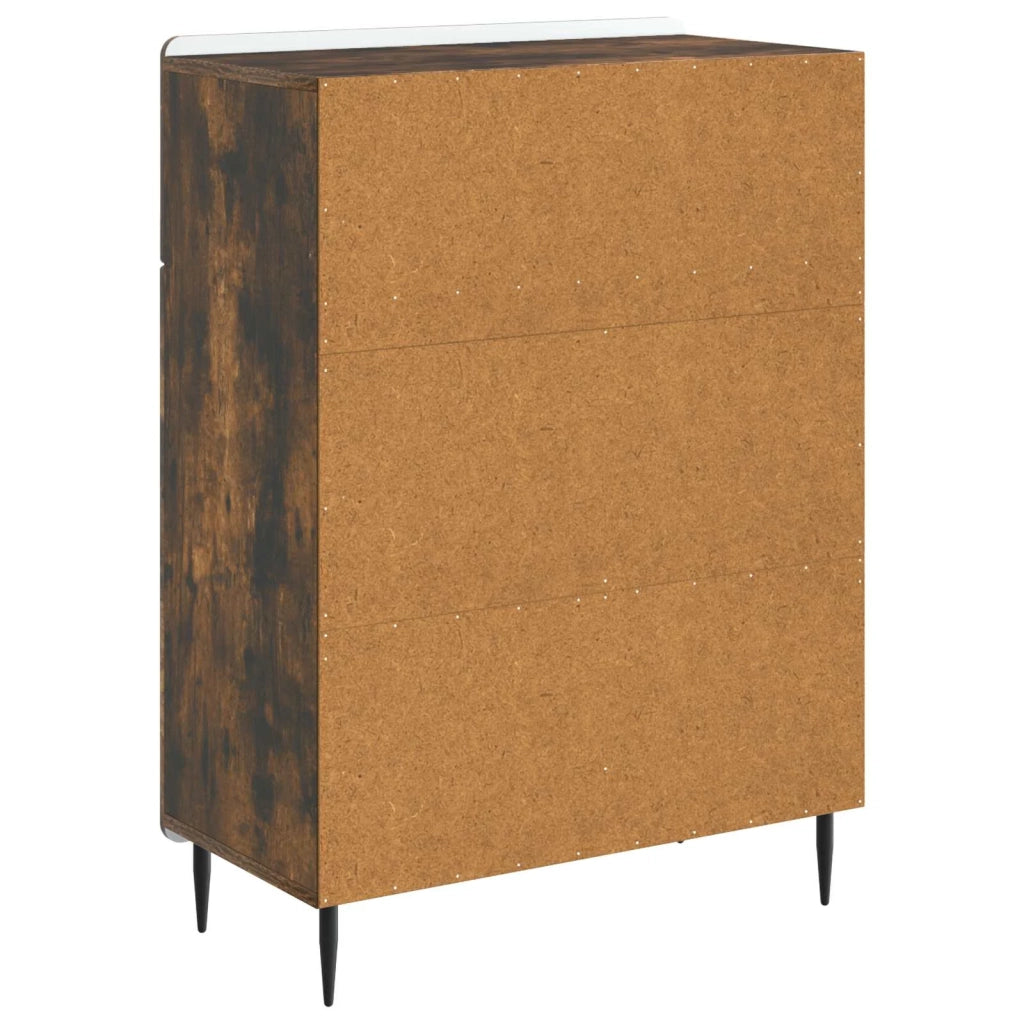 Credenza | Madia | Buffet da pranzo | Armadio da pranzo Rovere Fumo 66 x 34,5 x 92 cm Legno ingegnerizzato