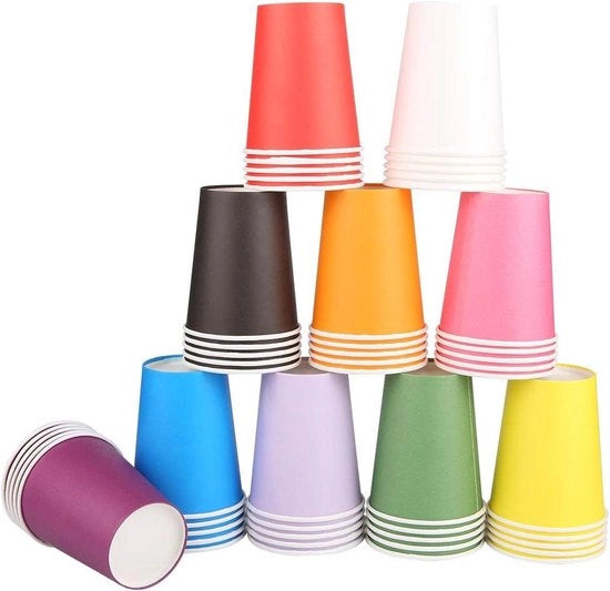 200 bicchieri di carta per bevande calde - bicchieri di Natale da 250 ml - set di tazze per caffè da bier in cartone