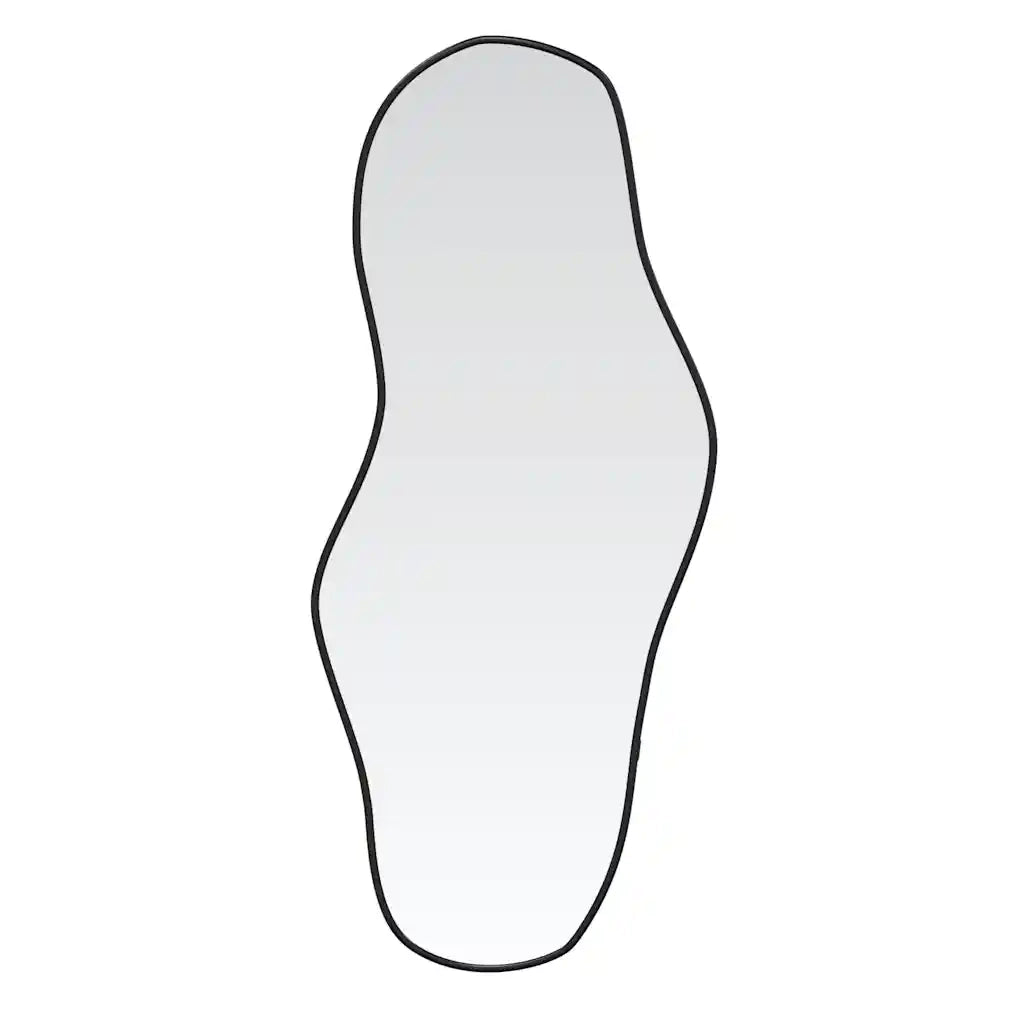 Specchio da Parete | Specchio decorativo Nero 70x30 cm