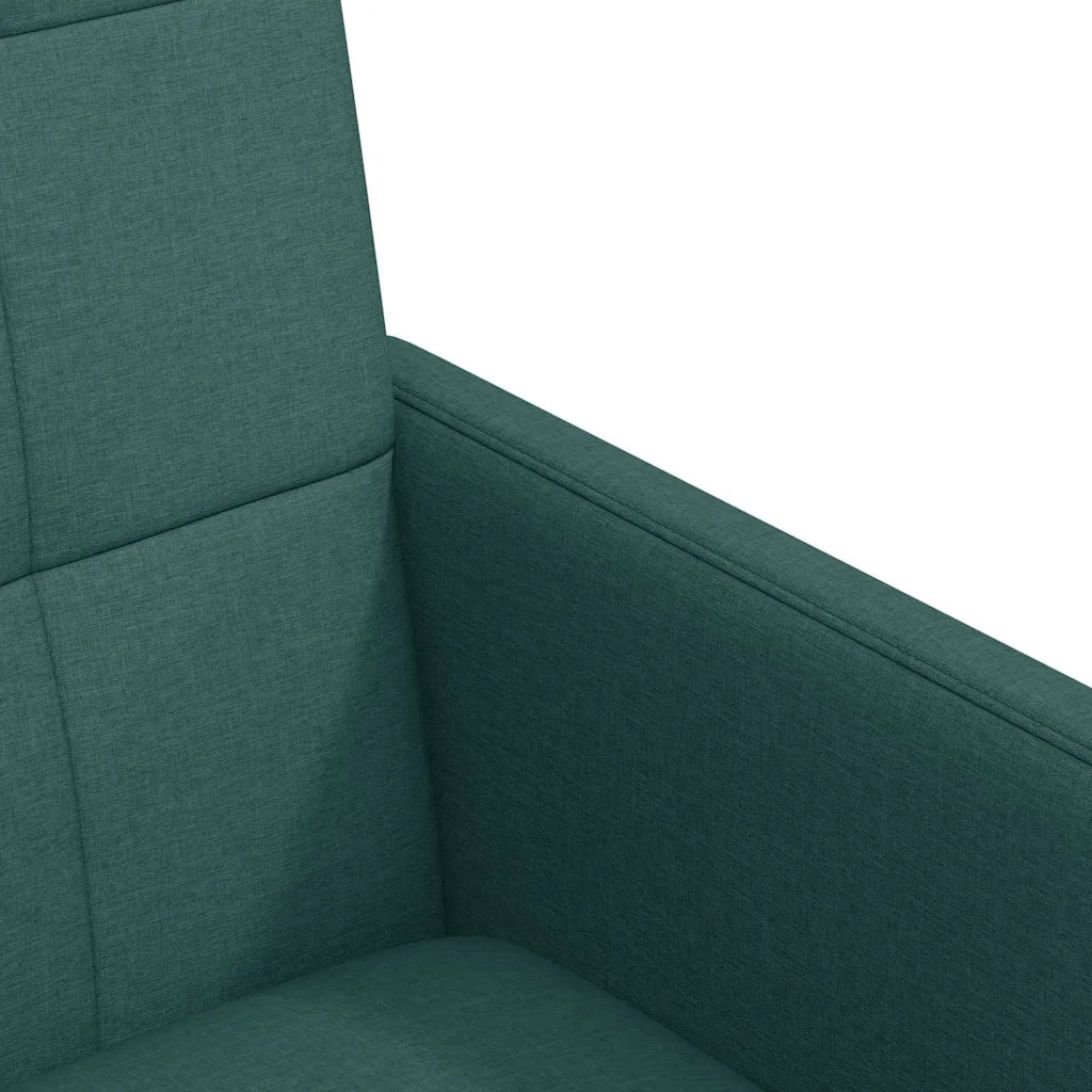 Sedie da Pranzo con Ruote 2 pcs Verde scuro 58 x 65 x 94 cm 42017834
