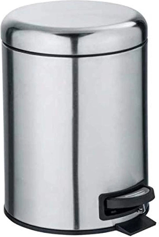 Pulitore a pedali 5 Litri con Inserzione Rimovibile Acciaio Inox 21 x 24 x 28 cm Tessuto