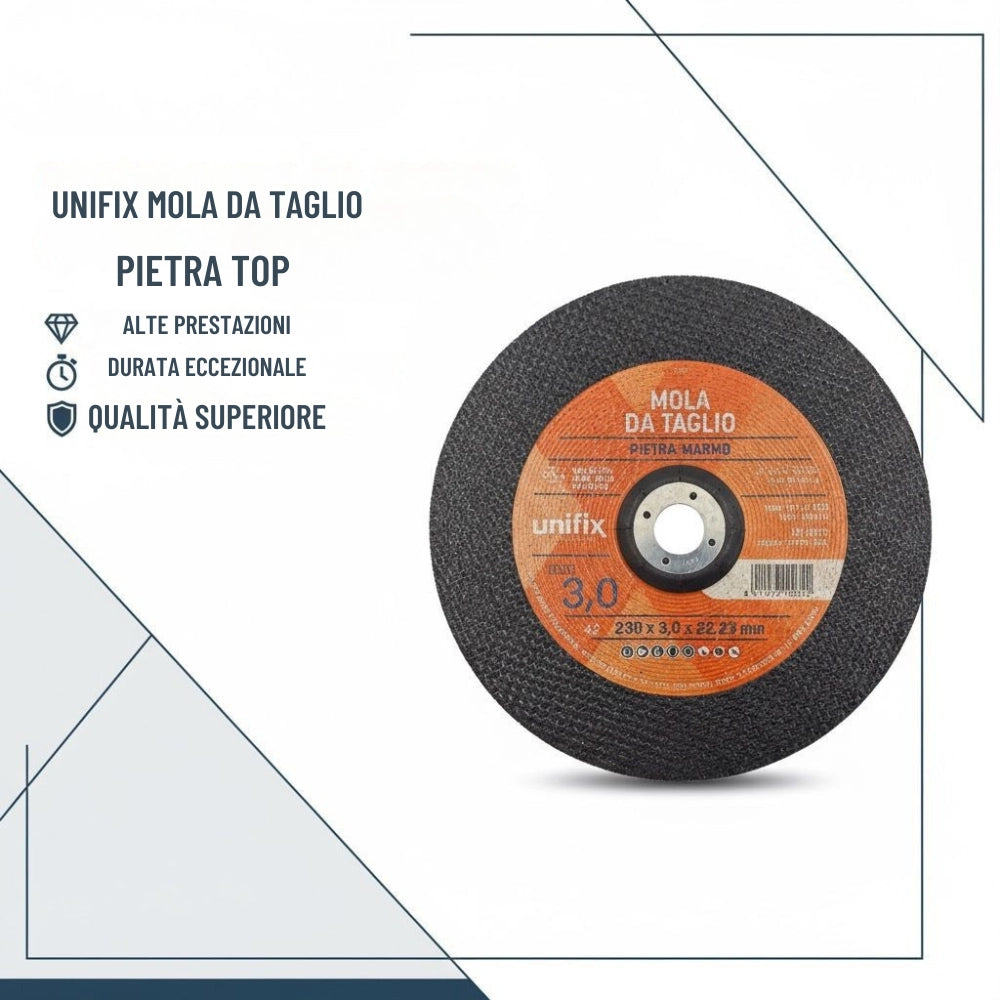 Mola da taglio top per pietra e marmo Ø 230 x 3,0 x 22 mm