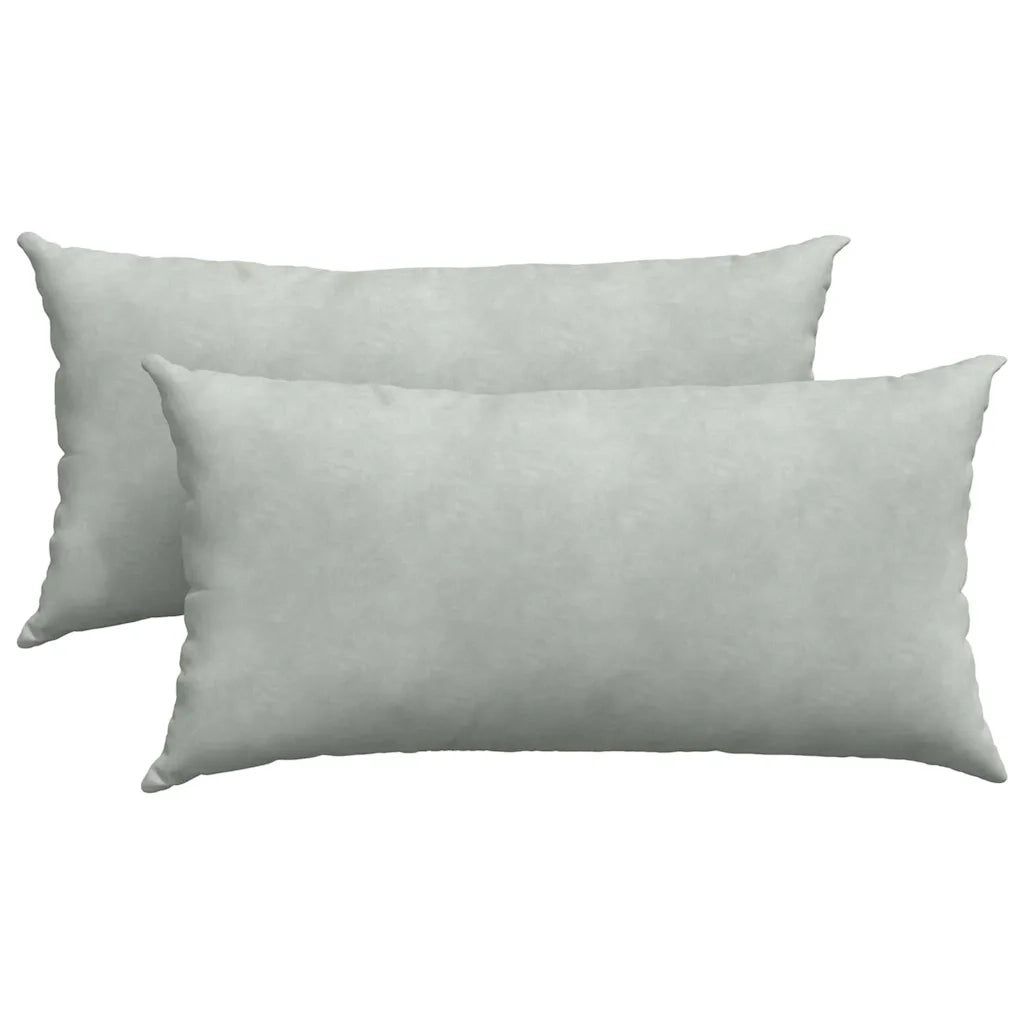 Cuscini da Divano 2 pz | Cuscini per sedie Grigio chiaro 80 x 40 cm