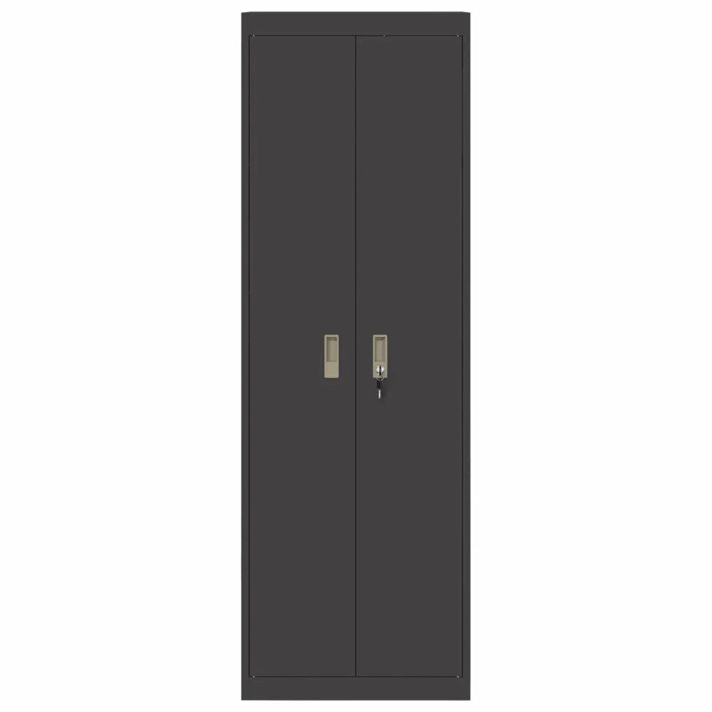 Armadio Nero 60 x 40 x 180 cm Acciaio