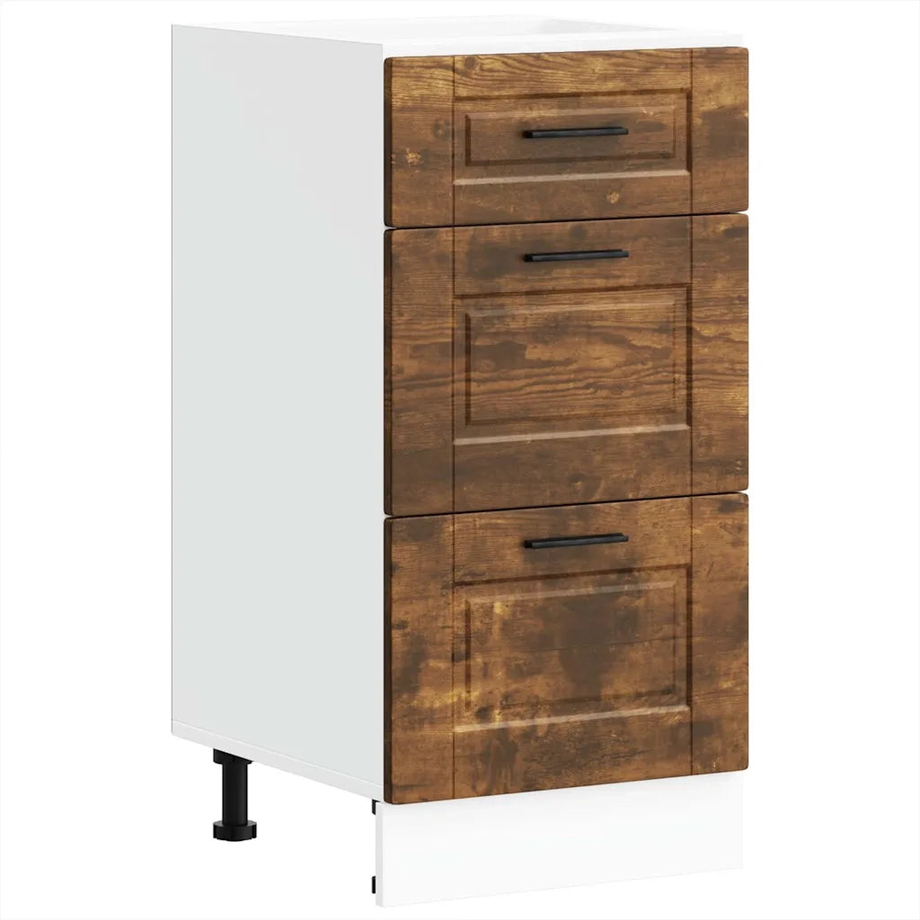 Base da Cucina Porto Rovere Fumo in Legno Multistrato 854225