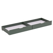 Set di 2 cassetti verdi per letto
