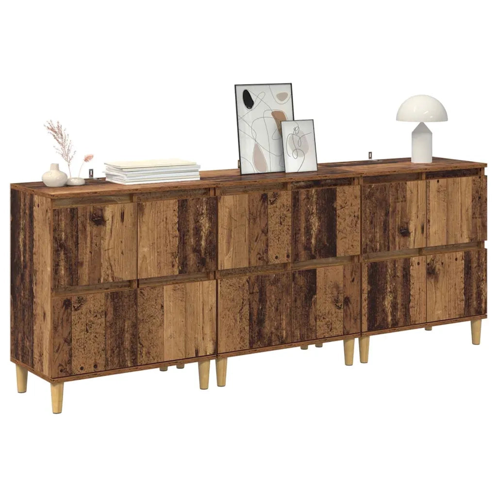 Credenza | Sideboards 3 pcs Legno vecchio 60 x 35 x 70 cm