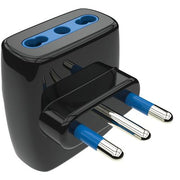 ADATTATORE TRIPLO 16A-16A AIGOSTAR - NERO 2P+T- 10 pezzi
