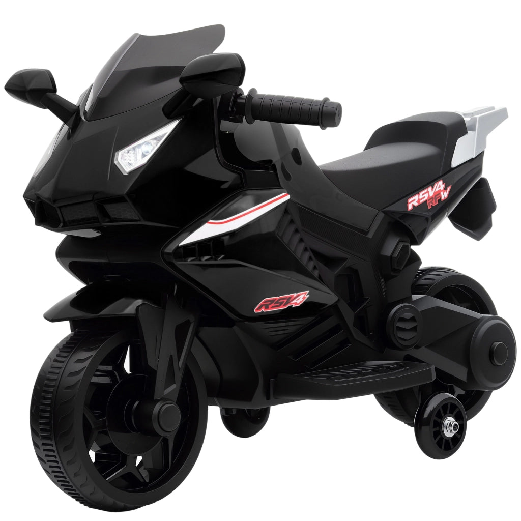 Moto Elettrica Bambini 6V ¨C Xylo ¨C Nero con Luci e Suoni 75x36x49cm