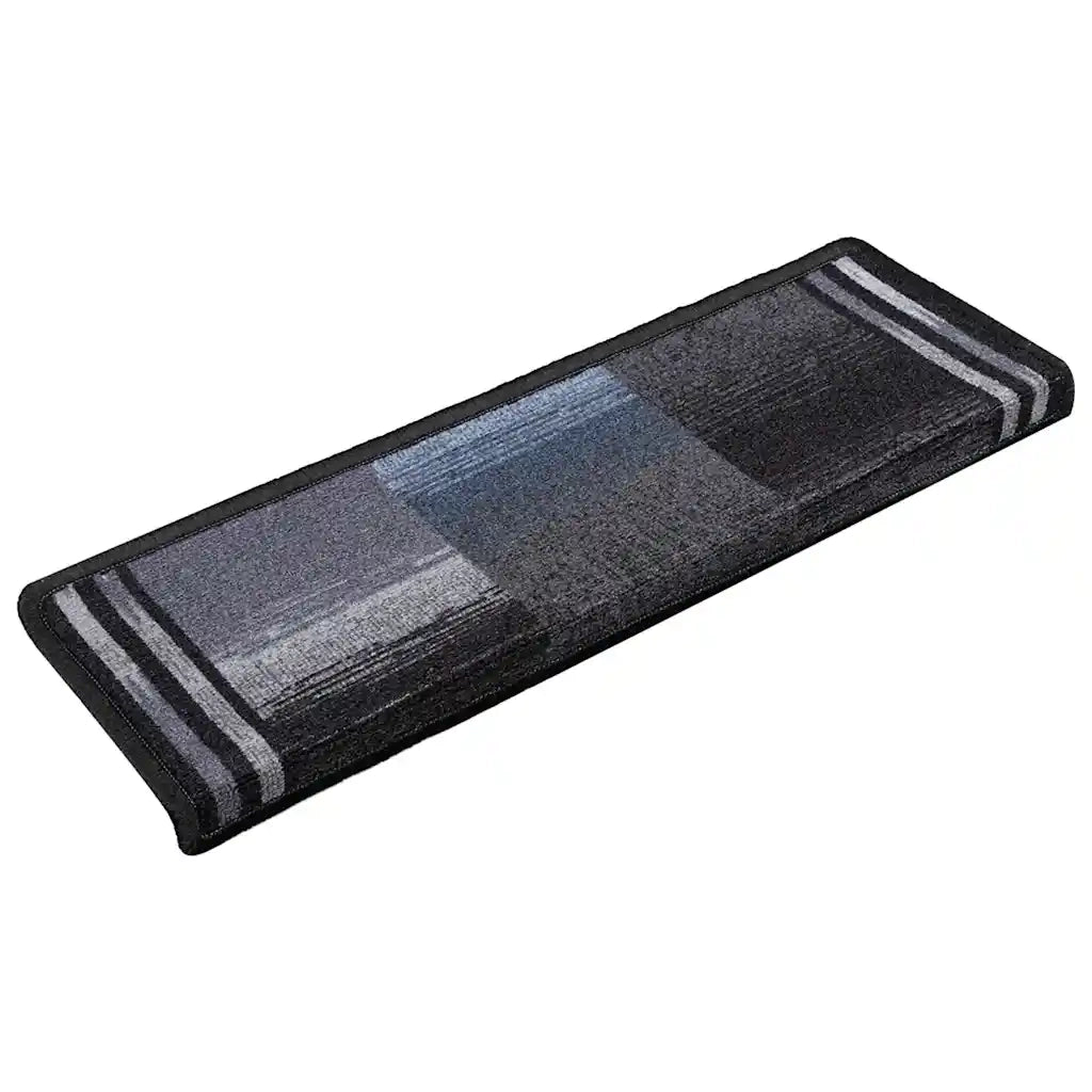 Tappetini per Scale Autoadesivi 5 pz | Gradini per Scale 65x21x4 cm Nero e Grigio