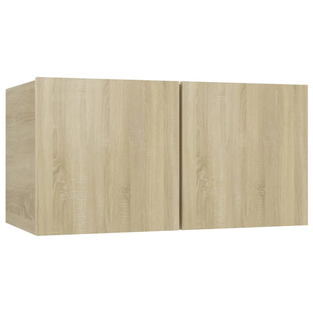 Set di Mobili Porta TV 4 pz Rovere Sonoma in Legno Multistrato 3114328