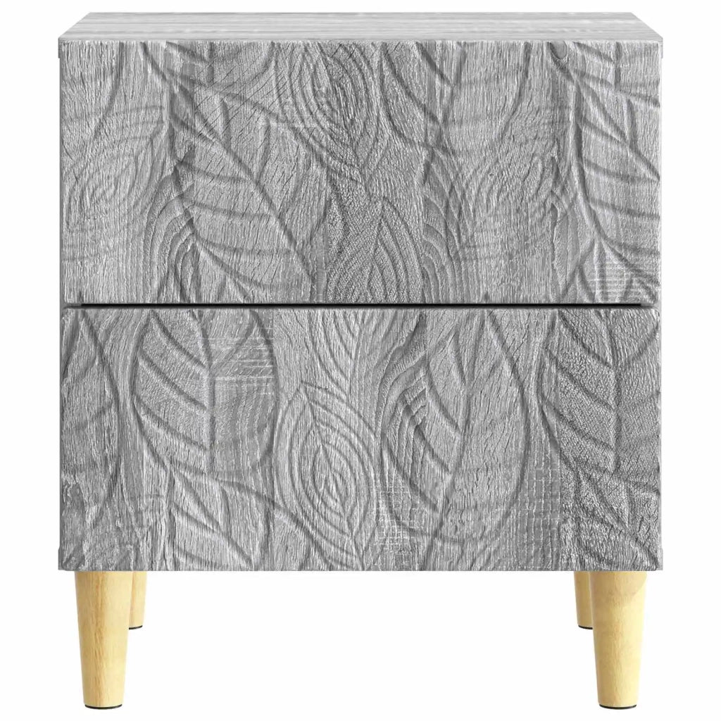 Comodino | Armadio da Notte | Mobiletto da notte Sonoma grigio 43 x 34,5 x 48 cm Legno ingegnerizzato