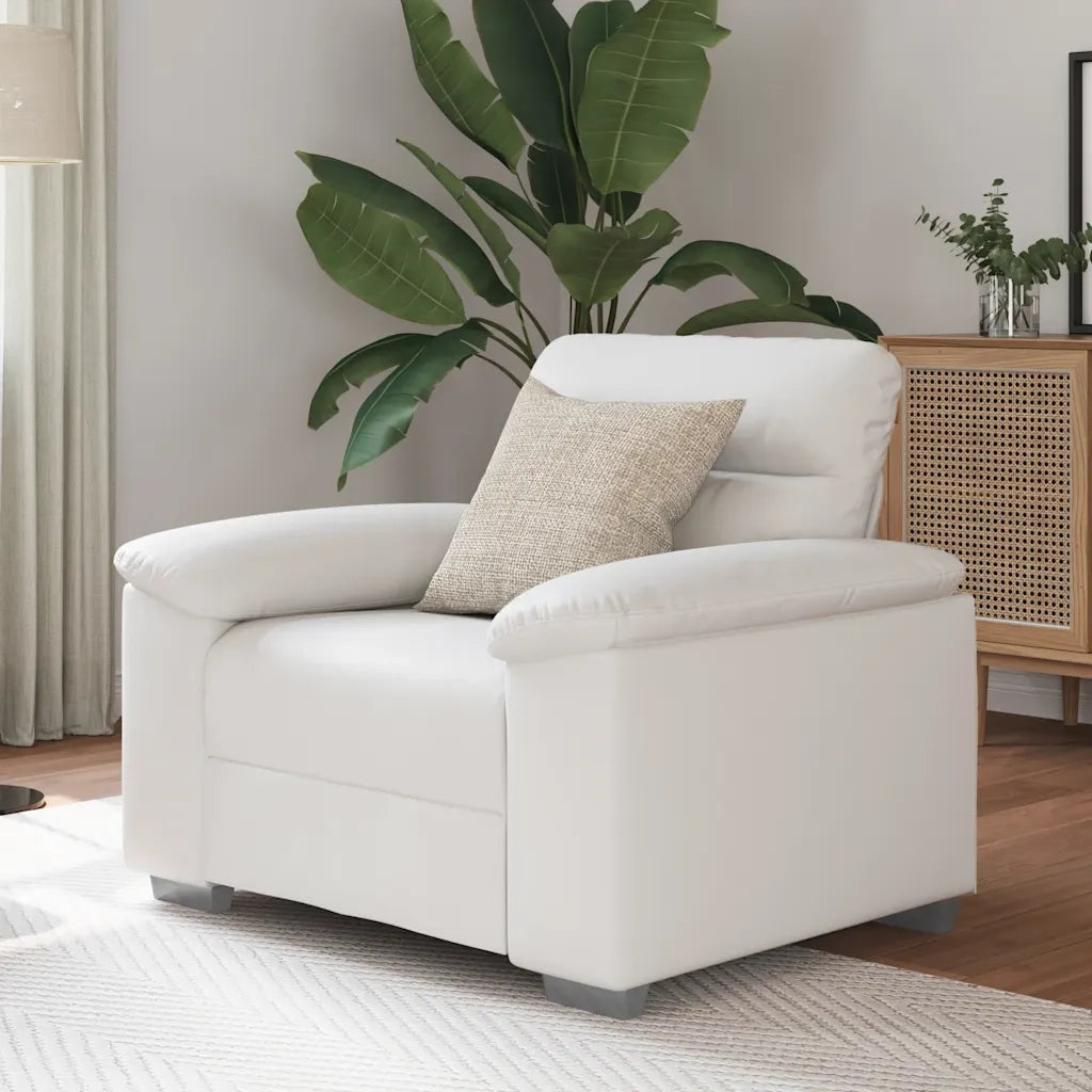 Poltrona Bianca 100x81x84 cm in Similpelle 4105332