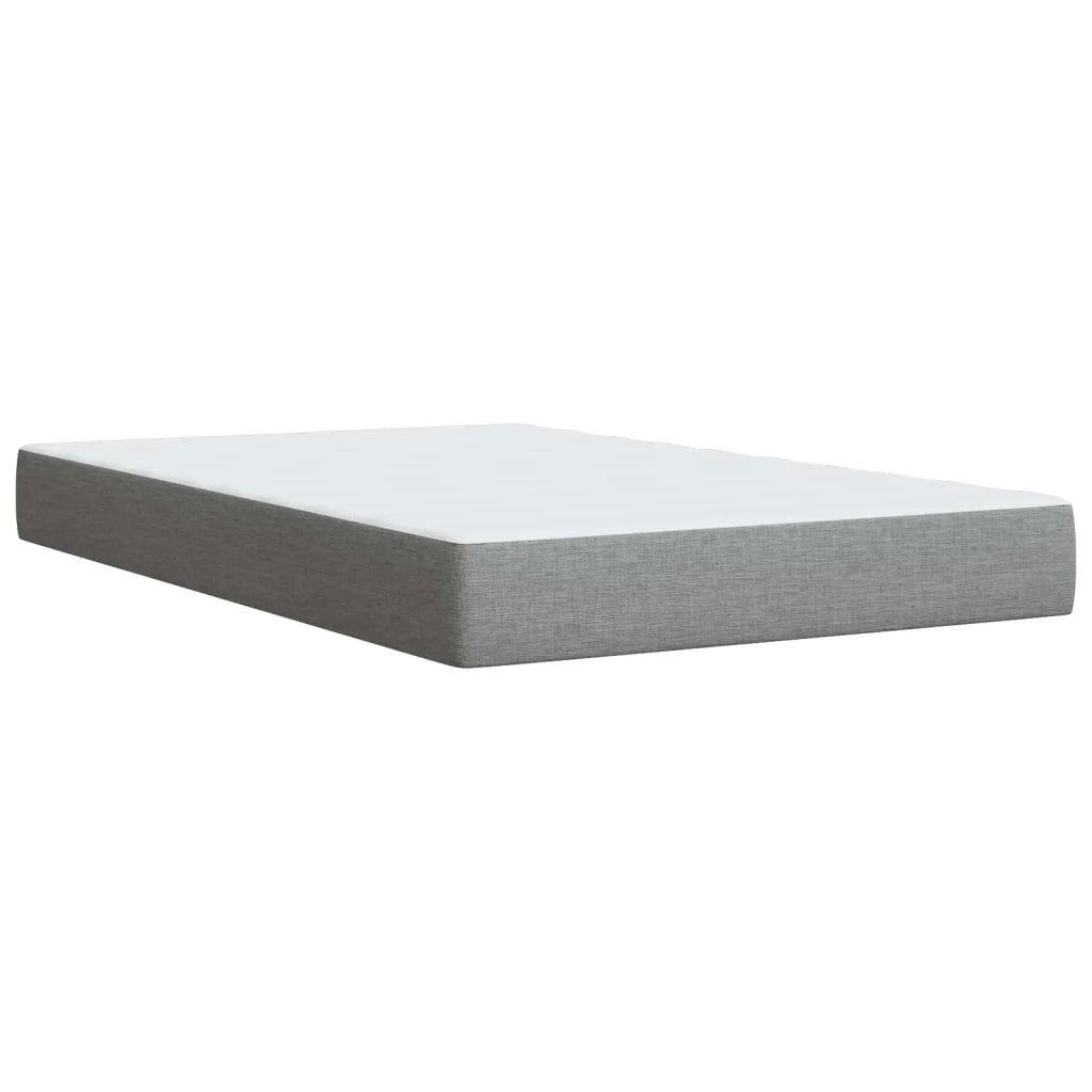 Letto box spring con materasso Grigio Chiaro 120 x 190 cm 3454340