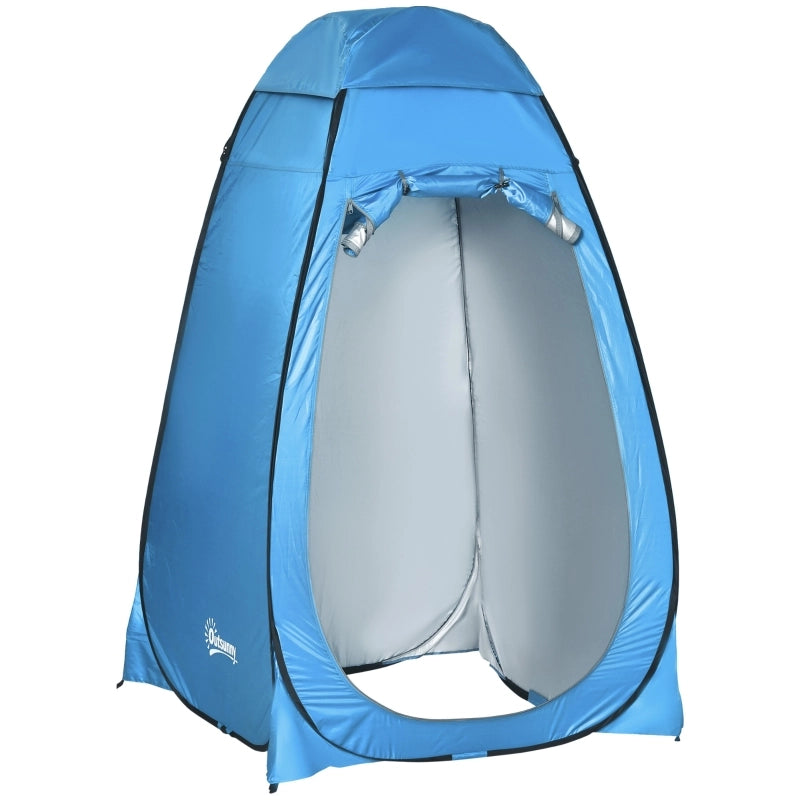 Tenda WC a scomparsa, tenda doccia mobile da campeggio, tenda spogliatoio con tasca interna, cabina doccia, cabina spogliatoio, poliestere