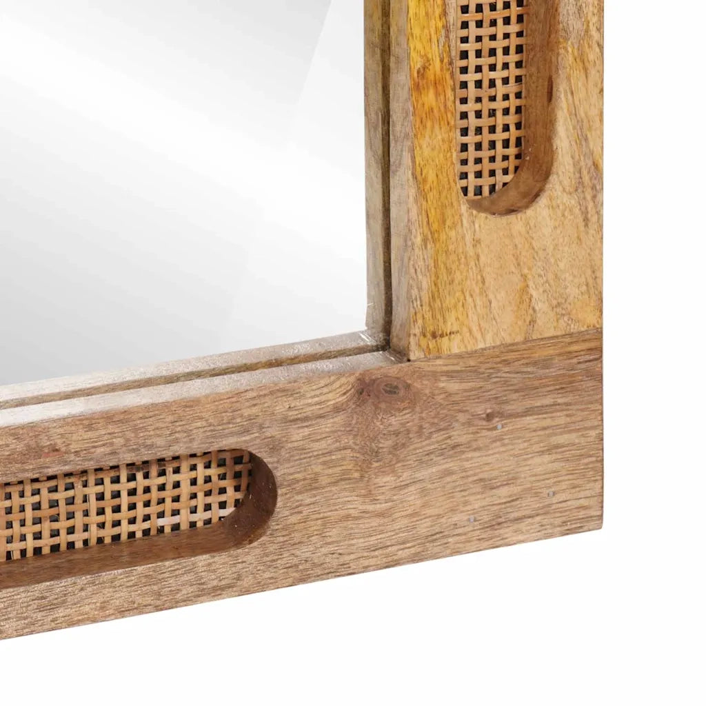 Specchio da Bagno | Specchio decorativo con specchio Marrone 50 x 2,5 x 70 cm