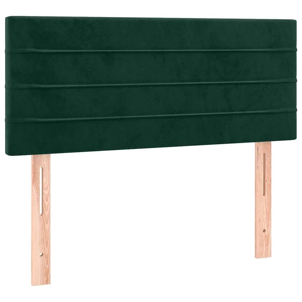 Testiera a LED Verde Scuro 100x5x78/88 cm in Velluto 3121797