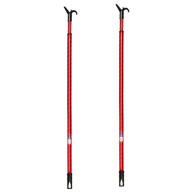 SET 2 MANICI BASTONE APPENDIABITI PER ARMADIO GUARDAROBA ALLUNGABILE DA 82 CM A 150 CM