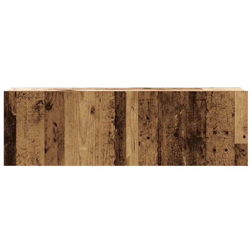 Set Mobile TV 5 pz | Armadietto TV | Mobile Porta TV Montato a Parete Legno Antico in Truciolato