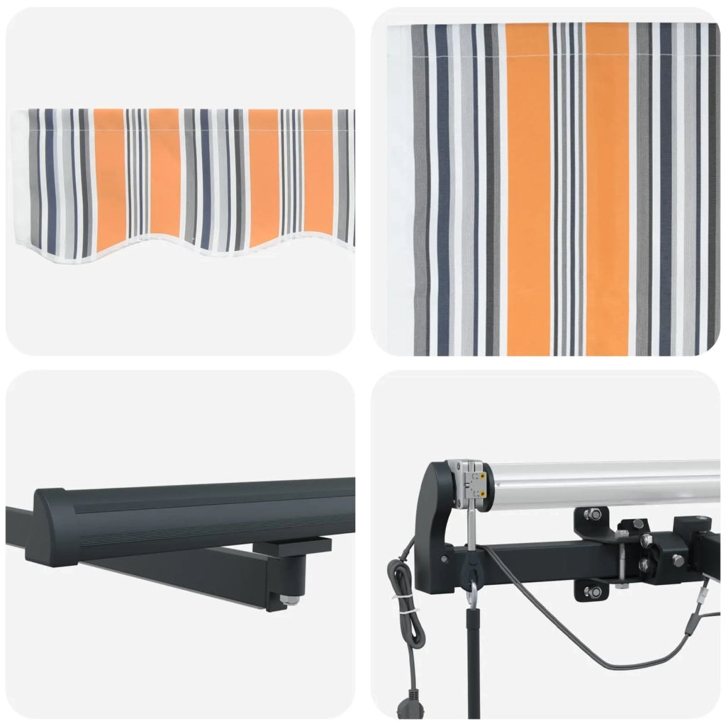 Tessuto per Tenda con Multicolore 450 × 300 cm Poliestere 3330934