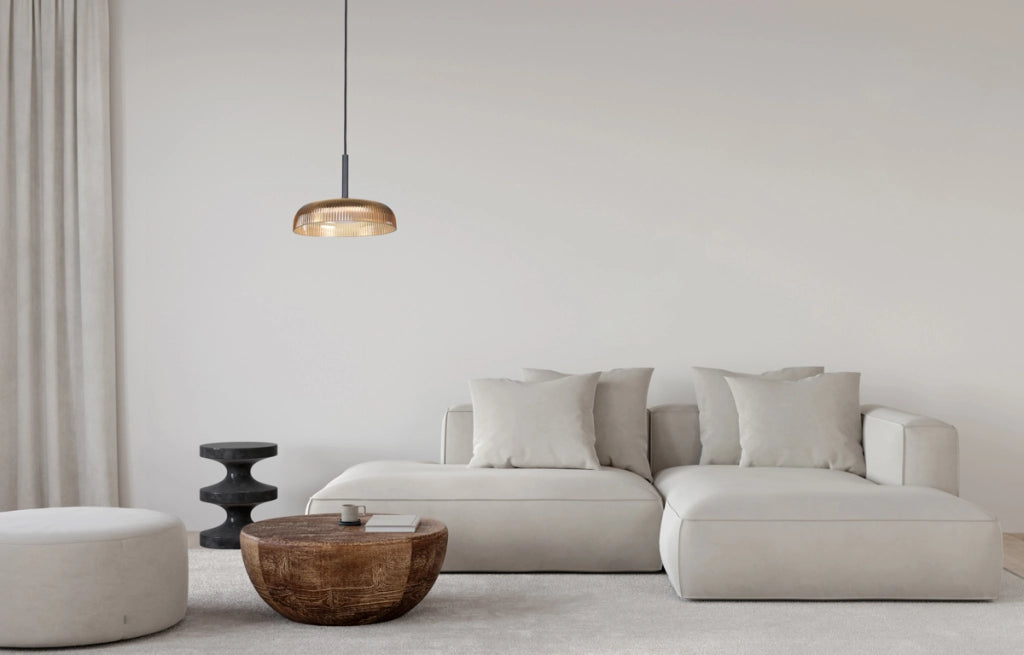 Lampada a sospensione industriale gialla LED 12W Italux