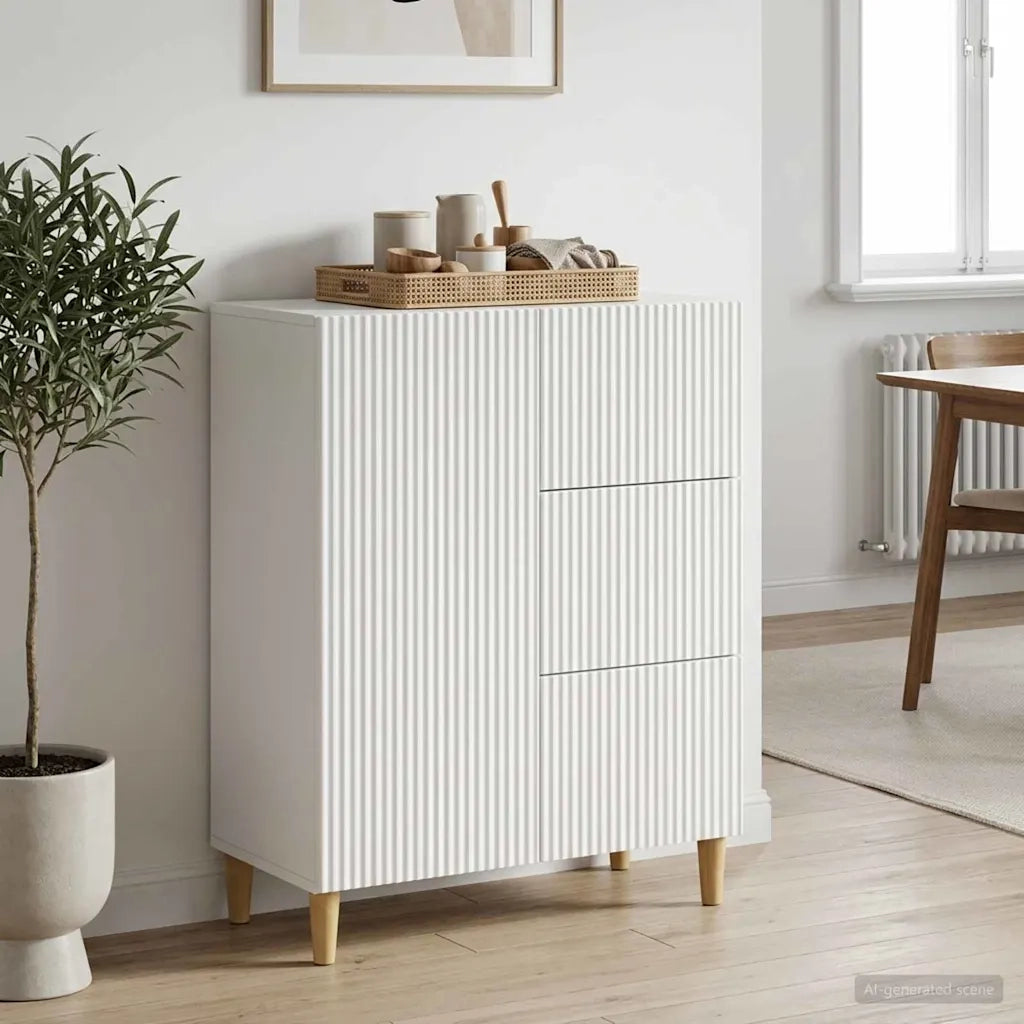Credenza Bianco 66 x 34,5 x 90 cm Legno ingegnerizzato 894625