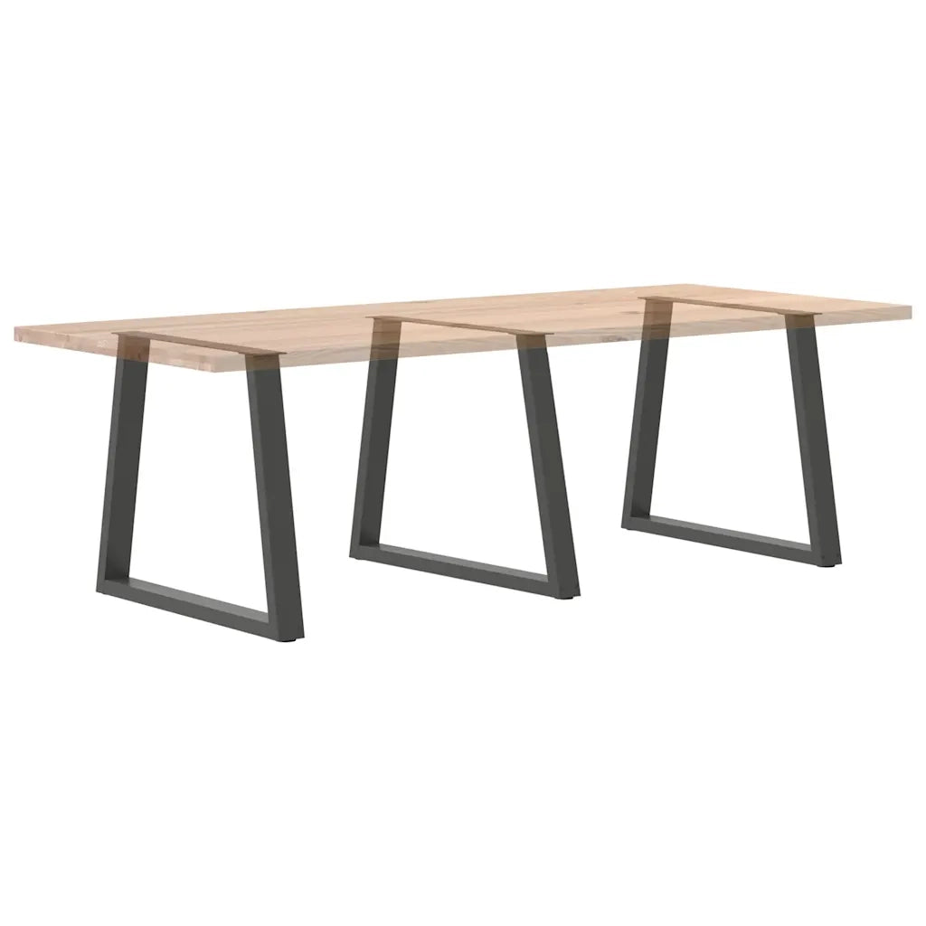 Gambe per tavolo da pranzo a forma di V 3 pz Antracite 80x(72-73,3) cm Acciaio 4012590