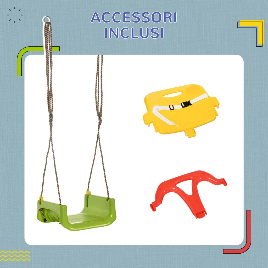 Altalena per Bambini in PP e PE ¨C Minimal ¨C 42x33x120-180 cm
