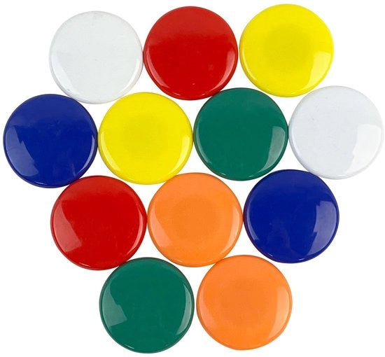 Magneetti per attacchi grandi per frigorifero, lavagna, bacheca delle comunicazioni, archivio 40 mm di diametro x 8 mm di altezza