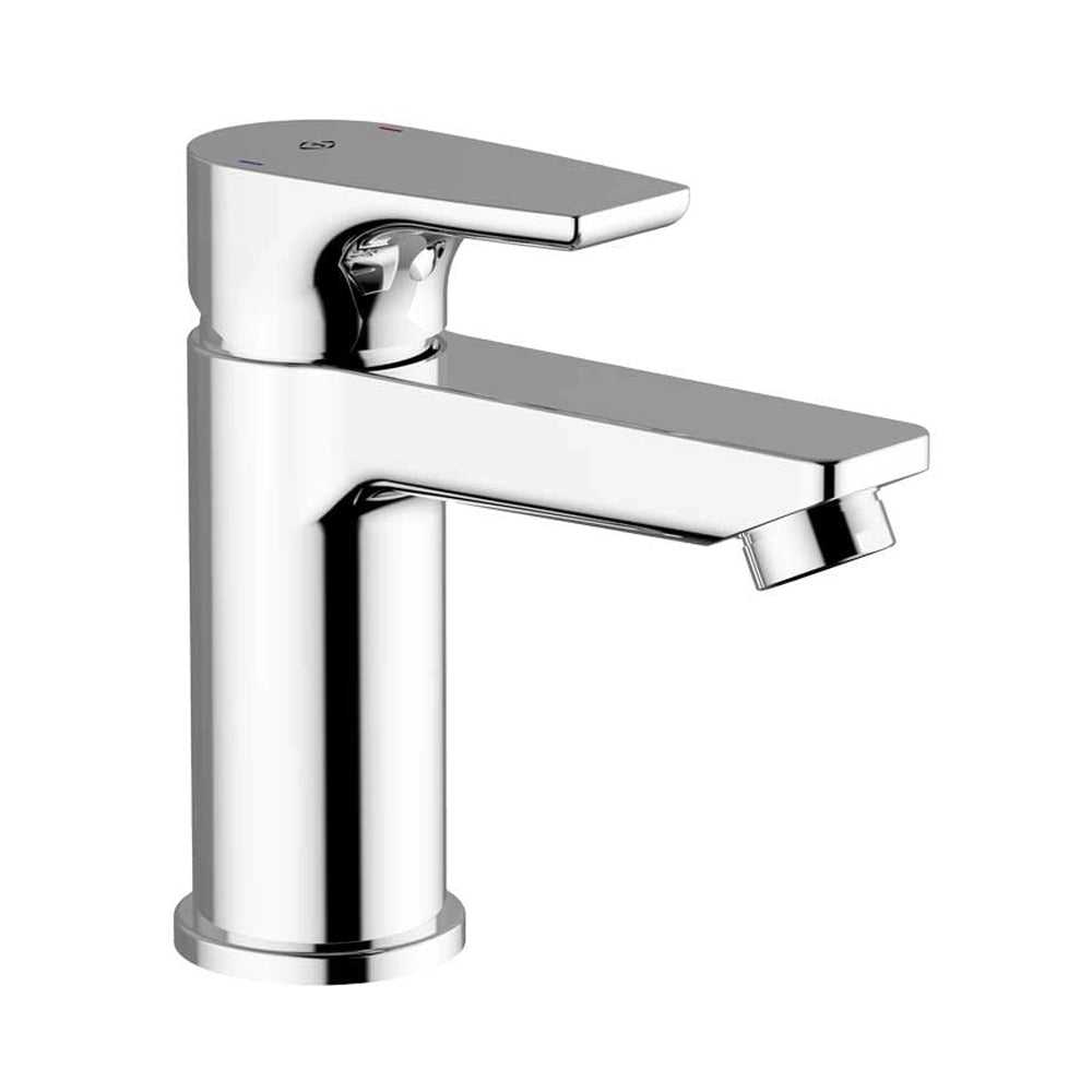 Miscelatore lavabo monocomando cromo lucido con piletta automatica Zyra