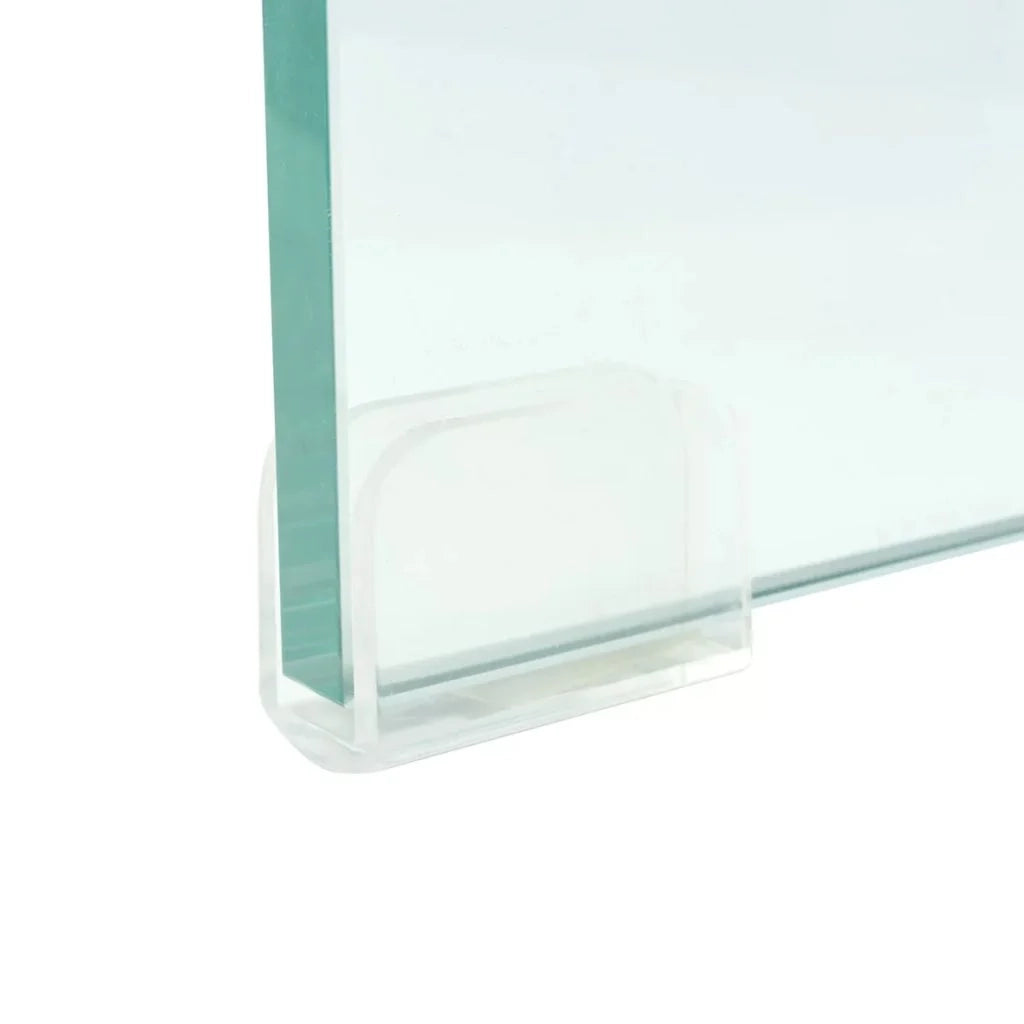Pratico mobile porta TV/credenza di design per monitor da 40 cm vetro trasparente 2502257
