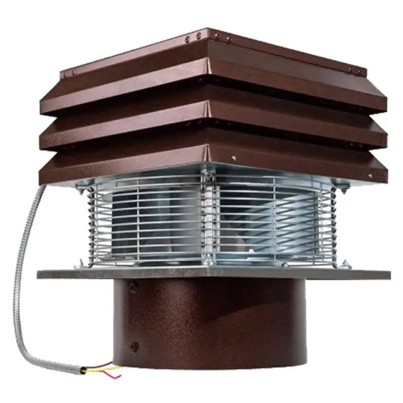 Aspiratore per camino con canna fumaria tonda 25 Cm Base - Tirafumo Tiracamino Aspirafumo Elettrico Barbecue Stufe Gemi
