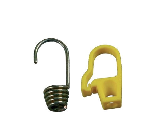 GANCIO PER TRECCIA ELASTICA IDEAL STAR In nylon - 100 pezzi- IDEAL STAR