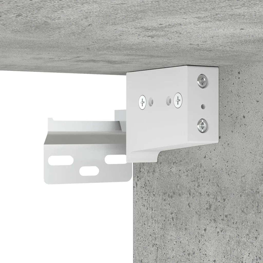 Mobiletto da cucina a parete dal design moderno 40 x 29,5 x 60 cm legno grigio cemento 02_0050450