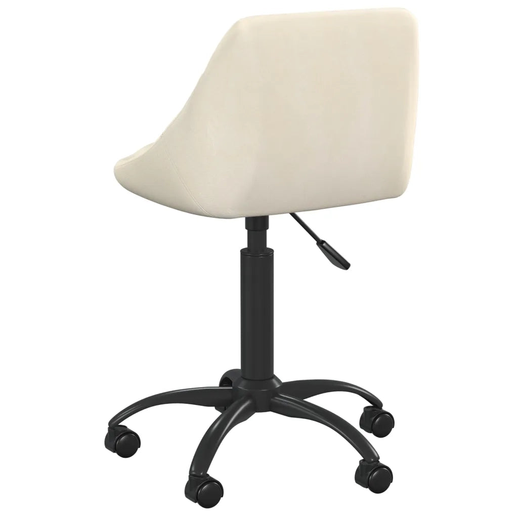 Sedia da Ufficio Crema in Velluto 3088845