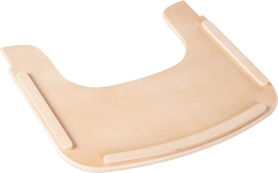 Piatto per Bambini in Legno Massello - Adatto da 6 Mesi in Avanti - Estensione Compatibile con Sistema di Cintura e Cuscini Alto - in Legno Massello