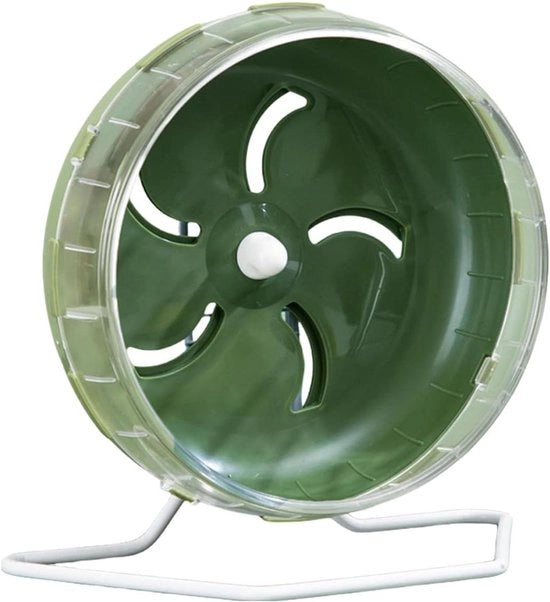 Hamsterwiel da 83 pollici con standaard regolabile e base verde