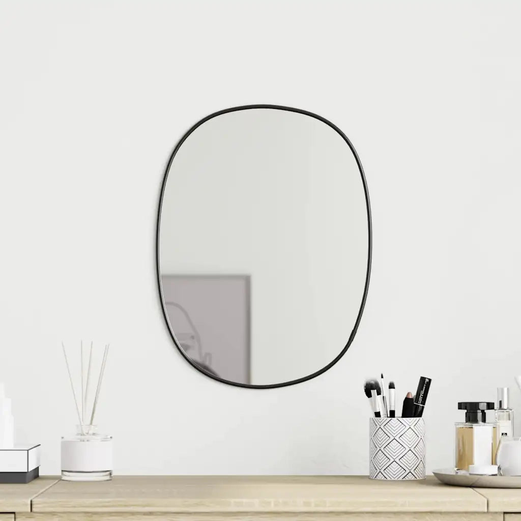 Specchio da Parete | Specchio decorativo Nero 30x25 cm