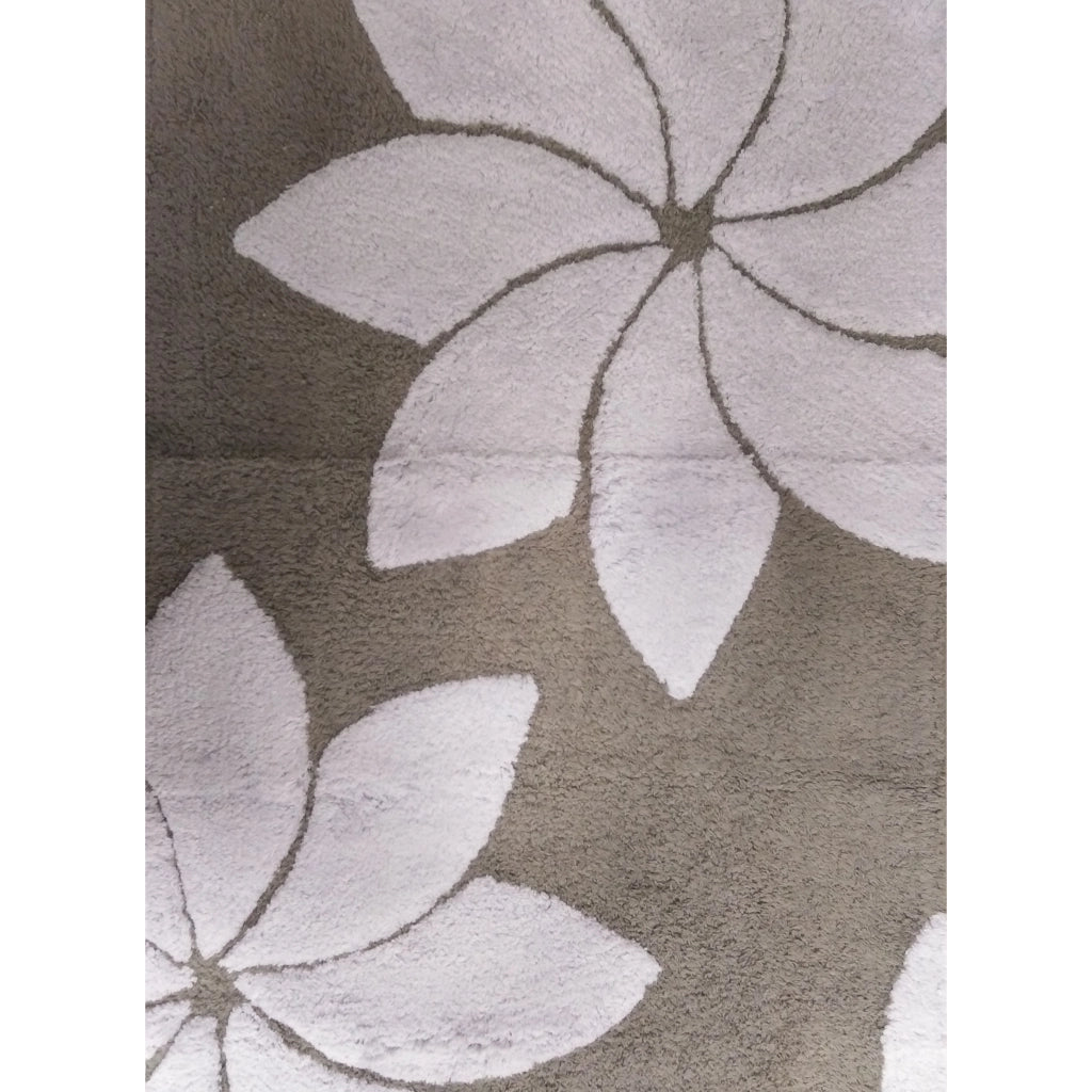 TAPPETO LOTO 50X80CM TOPO IN COTONE CON ANTISCIVOL