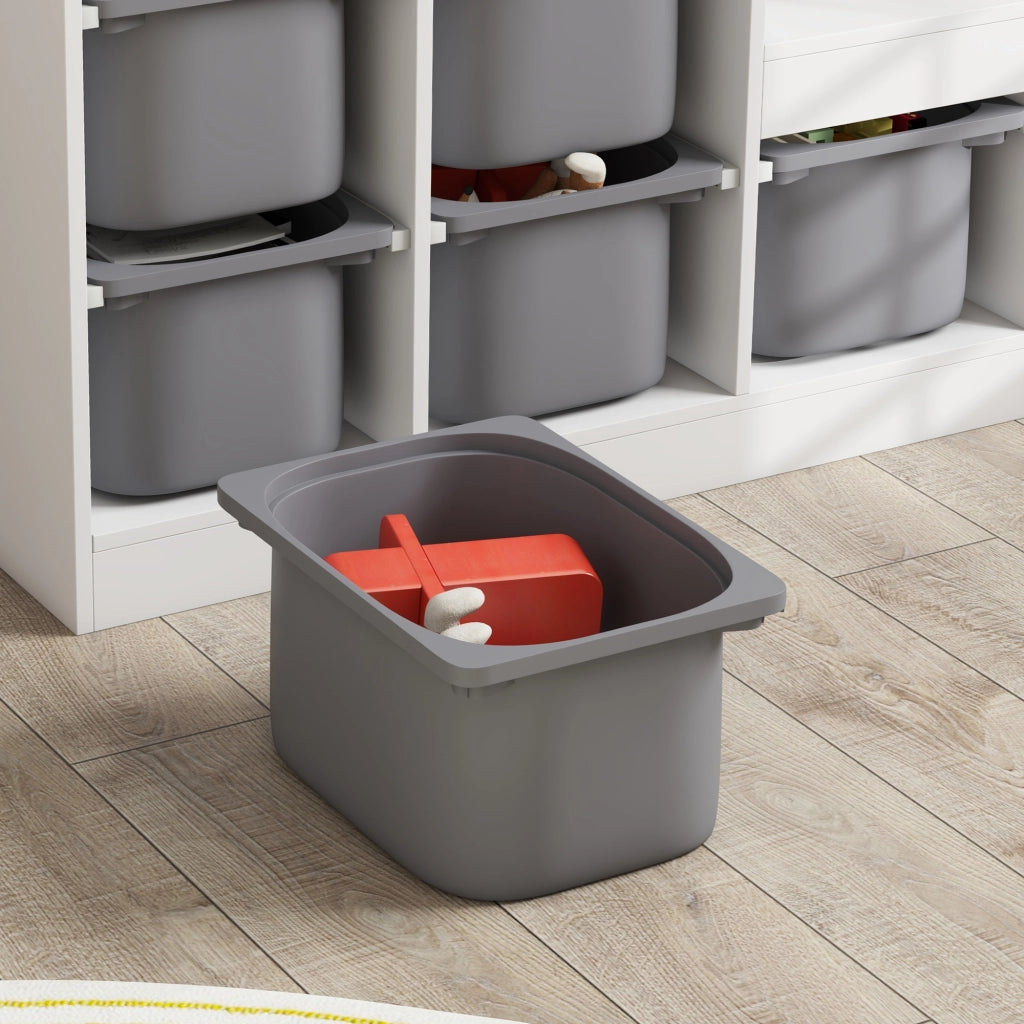 Mobile portagiochi bambini ¨C Xylo ¨C 6 cassetti amovibili grigio 96x38.5x90cm